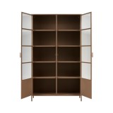 CABINET DISPLAY METAL MILITARY BROWN - CABINETS, SHELVES